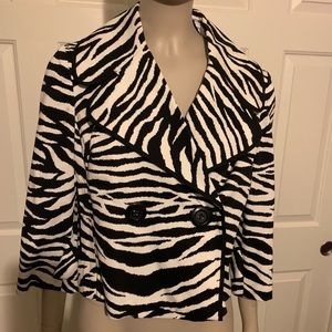 Zebra short coat